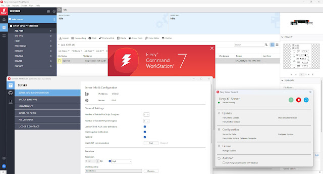 EFI Fiery XF 8.0.4 , EFI Fiery Command WorkStation Package v7.1