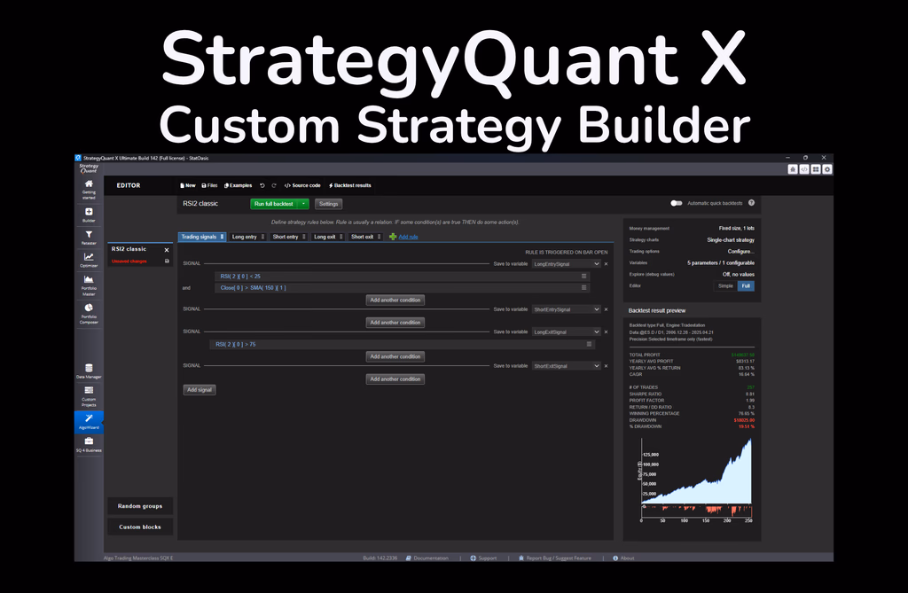 StrategyQuant X 14.4