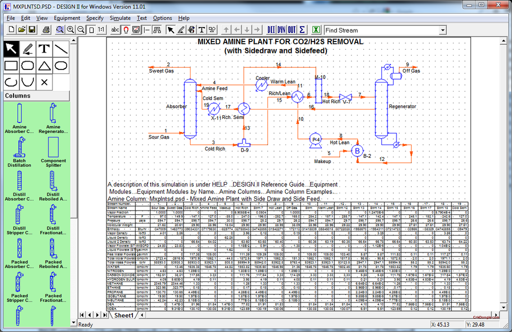 WinSim DESIGN II v16.24: Process Simulation Software